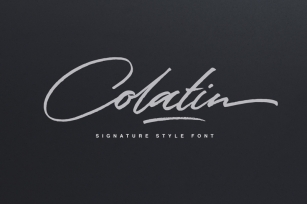 Colatin Script Font Download