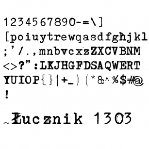 Łucznik 1303 Plus Font Download
