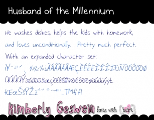 Husband of the Millennium Font Download