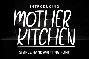 Mother Kitchen Font Download