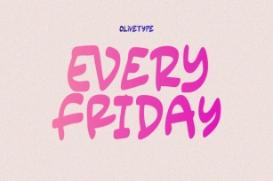 Every Friday Font Download