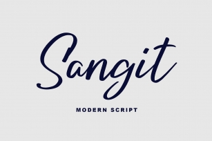 Sangit Modern Script Font Font Download