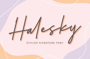 Halesky | Double Signature Font Font Download