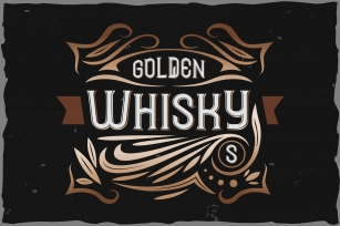 Golden Whisky typeface Font Download
