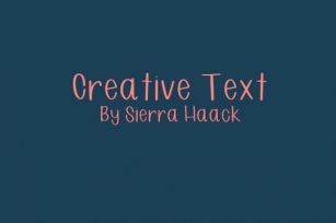 Creative Text Font Download