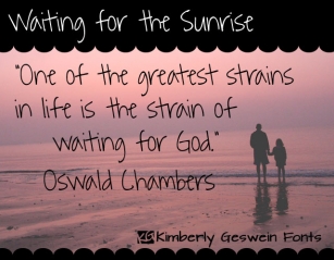Waiting for the Sunrise Font Download