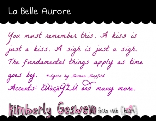 La Belle Aurore Font Download