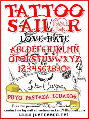 Tattoo Sailor Font Download