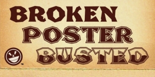 Broken Poster Font Download