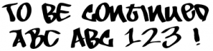 To Be Continued Font Download