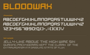 BloodWax Font Download