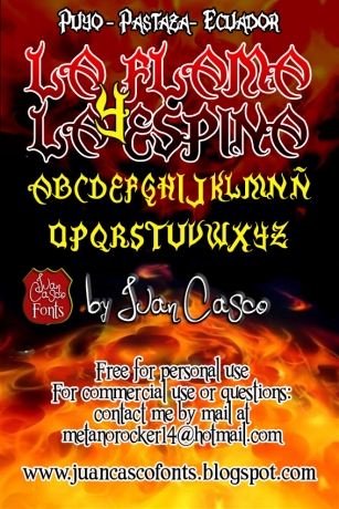 La Flama y La Espina Font Download
