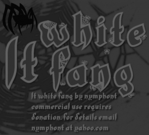 LT White Fang Font Download