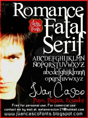 Romance Fatal Serif Font Download