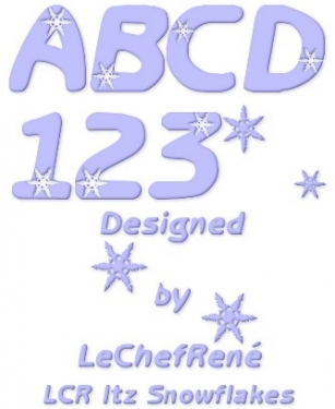 LCR Itz Snowflakes Font Download