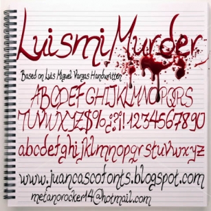 Luismi Murder Font Download
