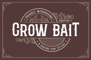 Crow Bait - A Vintage Font Style Font Download