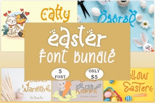 Easter Font Bundle Font Download