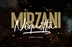 Niquitta Mirzani - Font Duo Font Download
