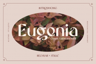 Eugenia - Ligature Serif Font Font Download