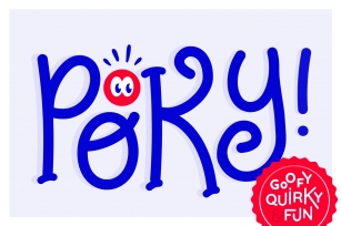 Poky Tall, a goofy font Font Download