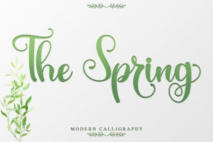 The Spring Font Download
