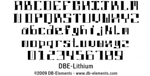 DBE-Lithium Font Download