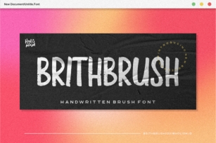 Brith Brush Font Download