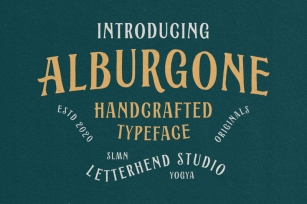 Alburgone - Display Typeface Font Download