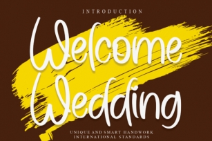 Welcome Wedding Font Download