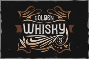 Golden Whisky Font Download
