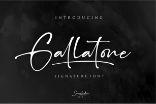 Gallatone - Classic Signature Font Download