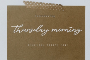 Thursday Morning Font Download