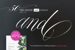 Fifty AND for your weddings Font Download