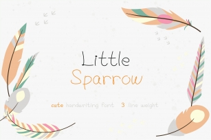 Little Sparrow | handwriting font Font Download