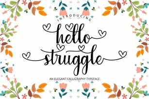 hello struggle Font Download