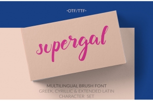 Supergal Casual Brush font Font Download