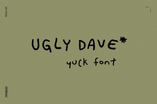 Ugly Dave Bad Handwriting Font Download