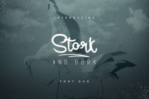 Stork and Dork font duo Font Download