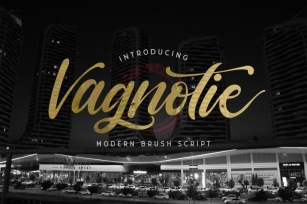 Vagnotie - Modern Brush Font Font Download
