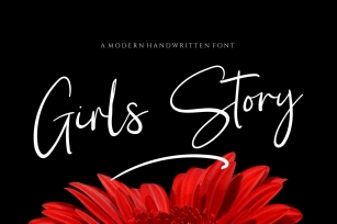 Girl Story Signature Font Font Download