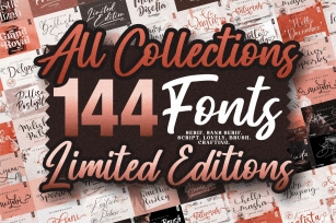 All Collections 144 Fonts For Your Project! Font Download