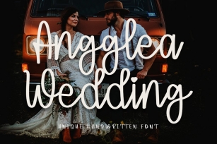 Angglea Wedding - Unique Handwritten Font Font Download