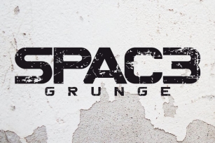 Spac3 - Grunge Font Download