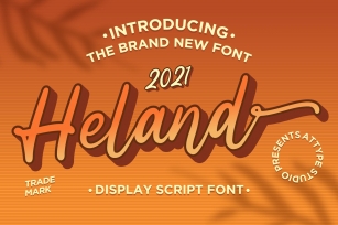 Heland - Display Script Font Font Download