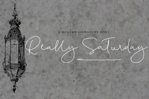 Really Saturday Font Download