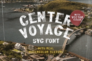 Center Voyage - SVG Font Font Download