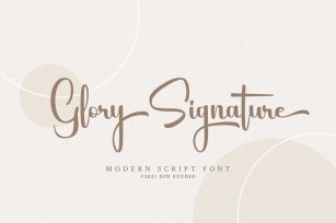 Glory Signature Font Download