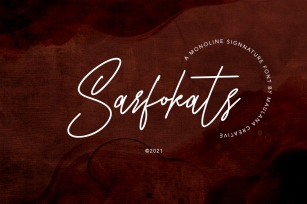 Sarfokats Monoline Signature Font Download