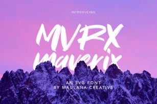 MVRX Maverix SVG Brush Font Download